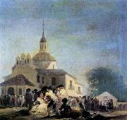 Pilgrimage to the Church of San Isidro, Francisco de goya y Lucientes